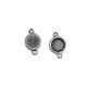 Connettore in Metallo Zama Rotondo Sole con Base 8mm (int. 6mm)