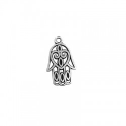 Pendentif Main de Fatima en Métal/Zamak 13x18mm