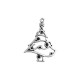 Pendentif Sapin de Noël 28x32mm en Métal/Zamak