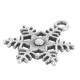 Zamak Charm Snowflake 14mm