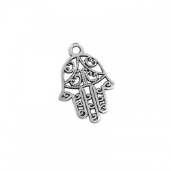 Pendentif Main de Fatima en Métal/Zamak 14x17mm