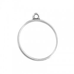 Zamak Pendant Circle 25mm