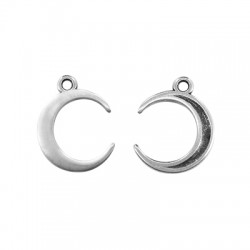 Zamak Charm Half Moon 17mm