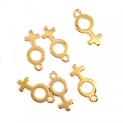 Pendentif Signe Féminin en Métal/Zamak 8x14mm