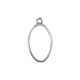 Pendentif ovale en Métal/Zamak 17x27mm