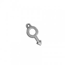 Ciondolo in Metallo Zama Simbolo Maschile 16x8mm