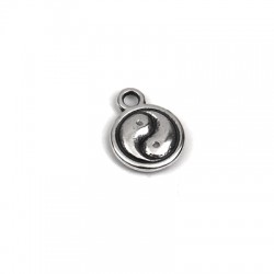 Ciondolo in Metallo Zama Simbolo Yin-Yang10mm
