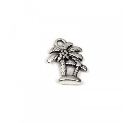 Colgante de Metal Zamak Palmera 13x13mm