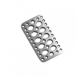 Intercalaire filigrane réctangulaire en Métal/Zamak 29x16mm (Ø 1,2mm)