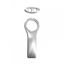 Fermoir en Métal/Zamak 36x15mm (Ø 6,2x3,2mm)