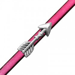 Passant Flèche en Métal/Zamak 25x8mm (Ø 5,2x2,2mm)