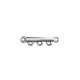 Zamak Connector Bar 20x6mm with 3 Loops