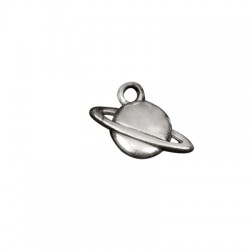 Ciondolo in Metallo Zama Pianeta Saturno 15x8mm