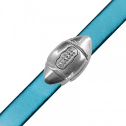 Zamak Magnetic Clasp Rugby Ball 29x15mm Ø10.2x2.2mm