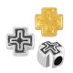 Zamak Bead Cross 6mm Ø2.2mm
