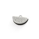Zamak End Cap Half Round 20x10mm