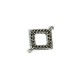 Pasador de Metal Zamak Cuadrado 25mm
