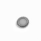 Pendentif rond en Métal/Zamak 20mm avec support pour flatback