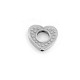 Passante in Metallo Zama Cuore 14x15mm (Ø1.5mm)