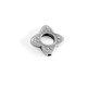 Zamak Bead Flower 15mm Ø1.6mm