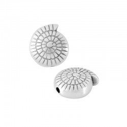 Zamak Bead Shell 10mm/5mm Ø1.5mm