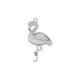 Zamak Pendant Flamingo 27x39mm
