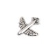 Pendentif avion en Métal/Zamak 19x20mm