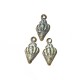 Charm in Metallo Zama Conchiglia 9x14mm