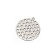Colgante de Metal Zamak Disco perforado 30mm