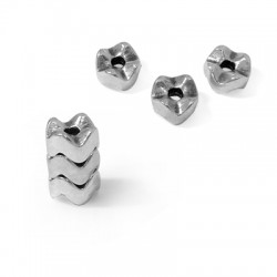 Passant rondelle en Métal/Zamak 7mm (Ø 2mm)