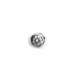 Passante in Metallo Zama Rotondo con Fiore 8mm (Ø 1.6mm)