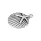 Charm in Metallo Zama Conchiglia con Stella Marina 19mm