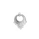 Colgante de Metal Zamak Etnico con Anillos 25x30mm