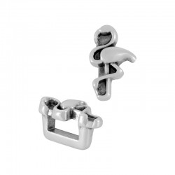 Zamak Slider Flamingo 6x10mm Ø5.2x2.2mm