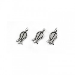 Zamak Charm Tulip 5x8mm