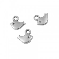 Colgante de Metal Zamak Pájaro 8x5mm