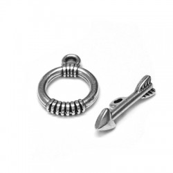 Zamak Toggle Clasp Arrow 13mm