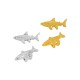 Passant requin en Métal/Zamak 22x10mm (Ø 5,2x2,2mm)