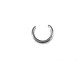 Passant demi-cercle en Métal/Zamak 14x12mm (Ø 1,2mm)