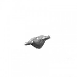 Zamak Connector Heart 6x5mm