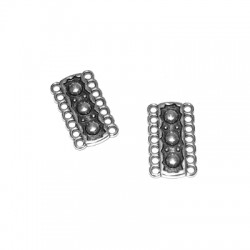 Connecteur Rectangulaire en Zamak avec 7 Boucles 12 x 19 mm
