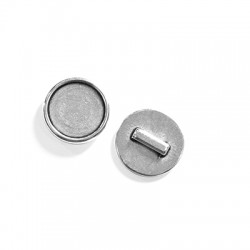 Curseur rond en Zamak 24 mm int. 20 mm Ø 10.2 x 2.2 mm