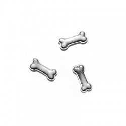 Zamak Bead Bone 16x7mm Ø1.8mm