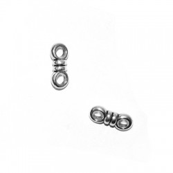 Zamak Connector Knot 16x7mm Ø3mm
