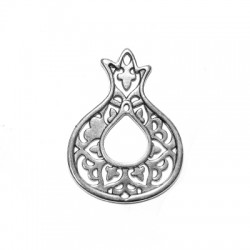 Pendentif en Zamak Grenade 45 x 60 mm