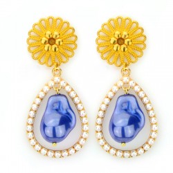 Breloque Fleur en Zamak 23 mm