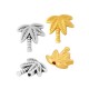Pasador de Metal Zamak Palmera 13mm (Ø1.5mm)