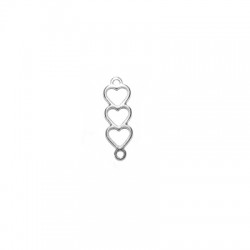 Conector de Metal Zamak 3 Corazones 8x19mm
