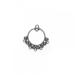 Colganre de Metal Zamak Étnico 23x24mm