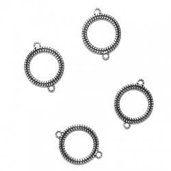 Connecteur rond en Zamak 16 mm